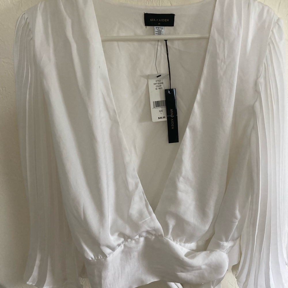 Ava & Aiden White Blouse